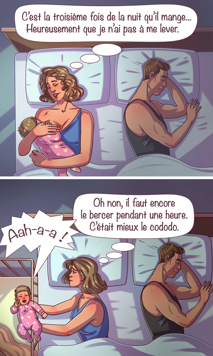 Bébé dormant dans son berceau