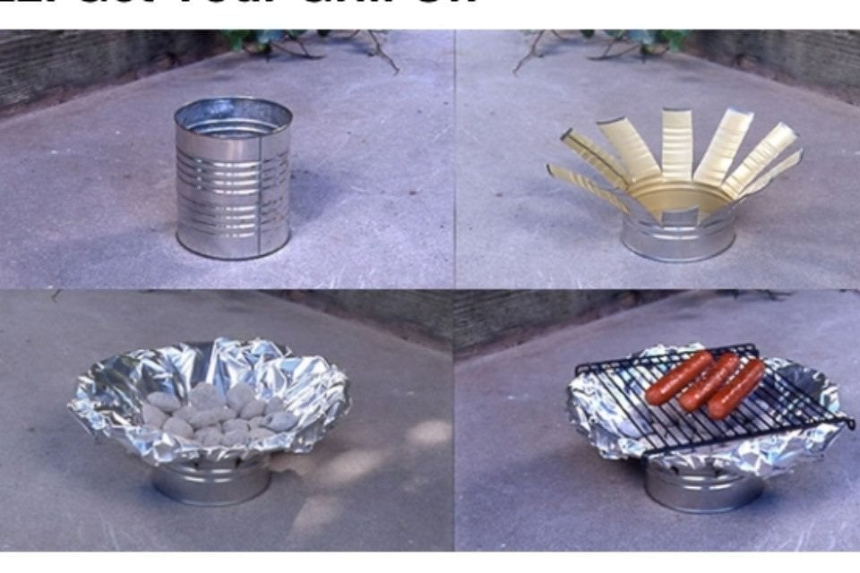 Mini-barbecue DIY à base de canette recyclée