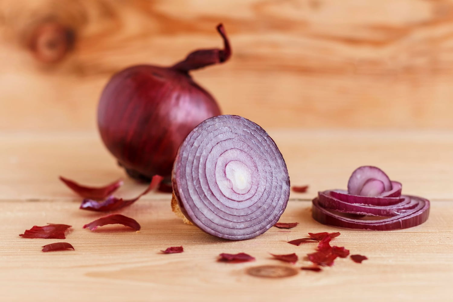 Oignon coupé en morceaux