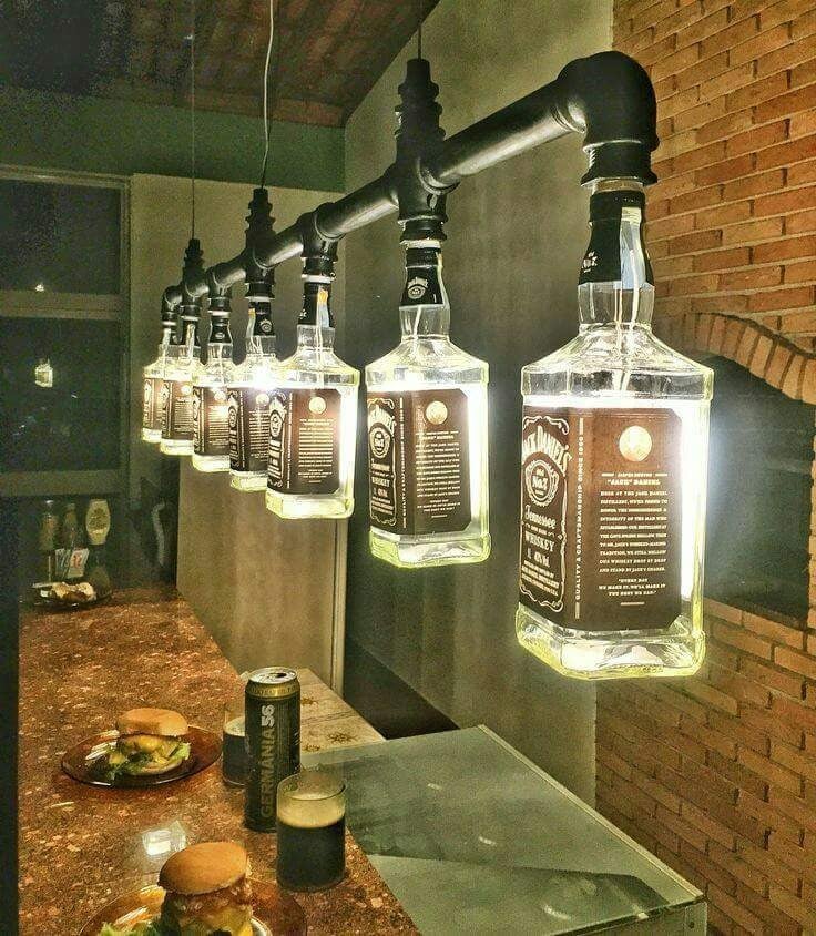 Lampes créatives à partir de bouteilles en verre