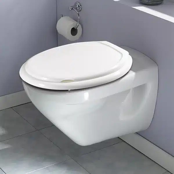 Abattant WC en plastique blanc