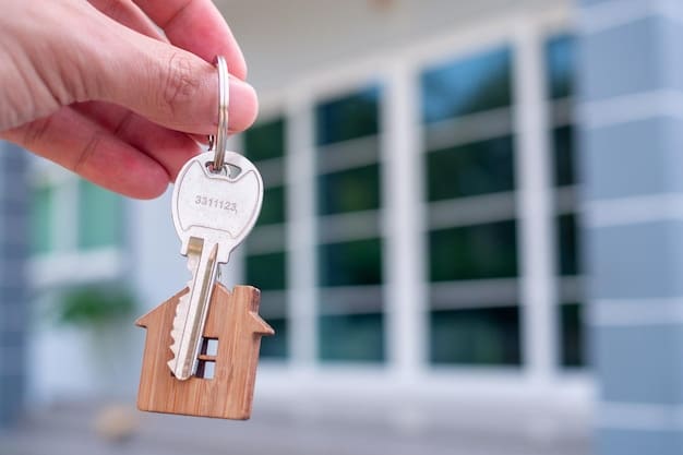 Clés remises pour la vente d'une maison