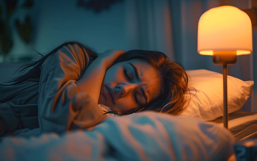 Femme rêvant d'un être cher disparu