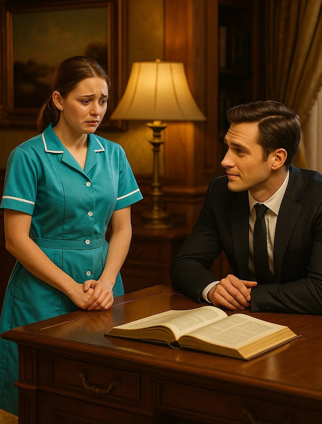 Homme réfléchissant dans une pièce élégante, repensant à sa vie