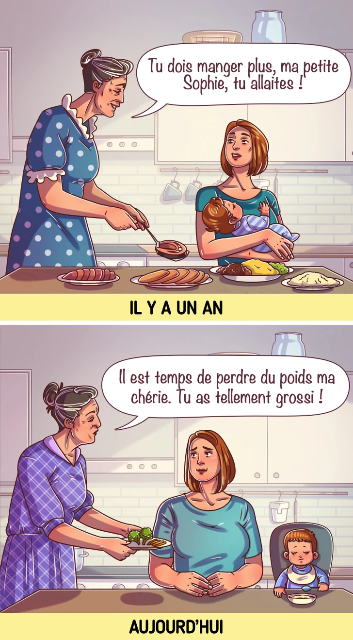 Mère nourrissant son bébé au sein