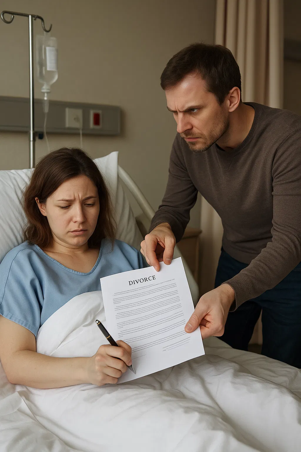 Médecin offrant des fleurs à une patiente