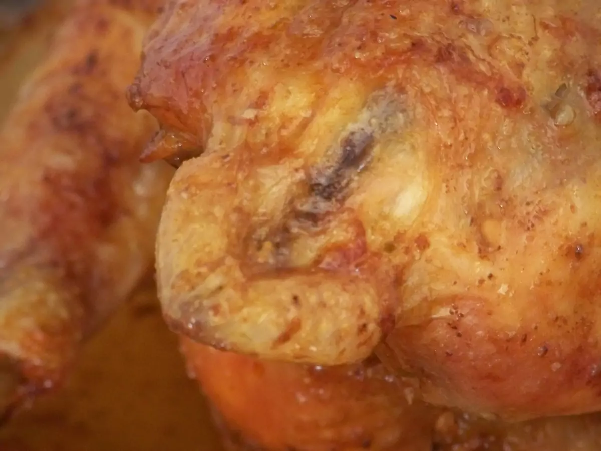 Queue de poulet cuite