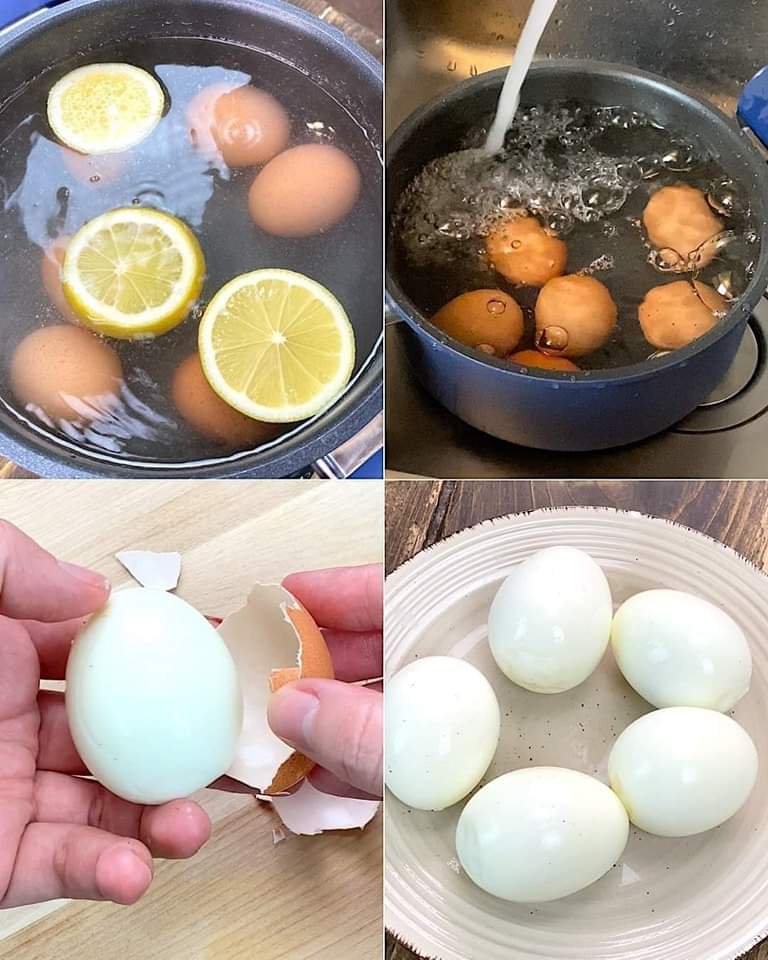 Tranches de citron près d'œufs