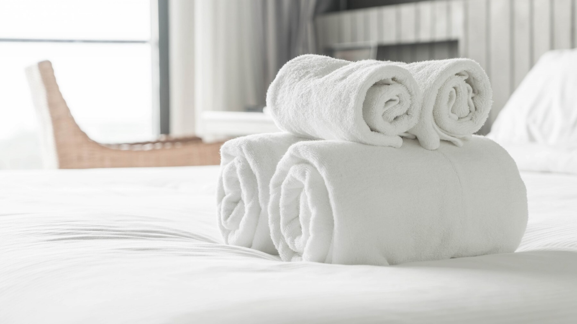Linge d'hôtel propre