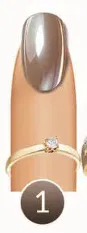 Ongles carrés courts rouge vif
