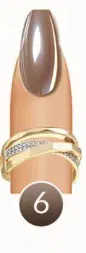 Ongles naturels avec finition mate