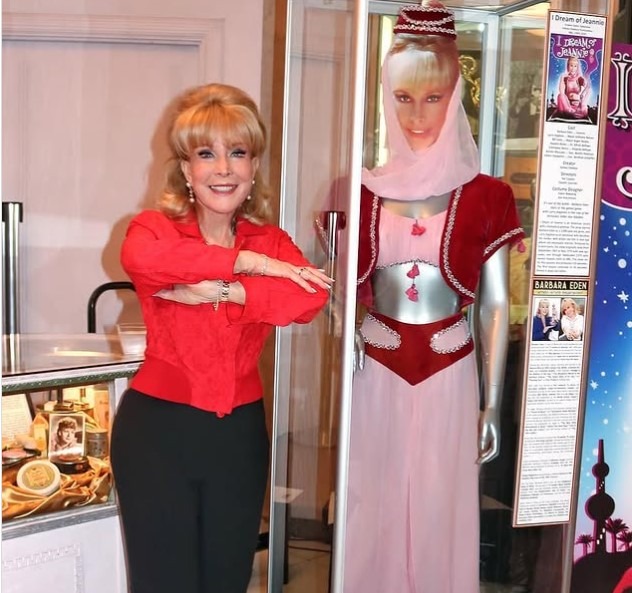 Barbara Eden sur un plateau TV récent