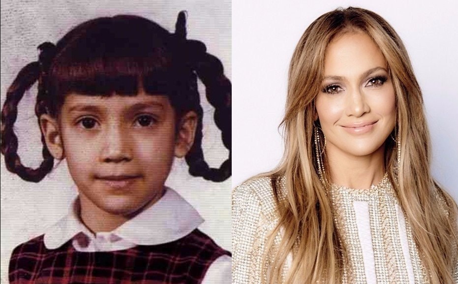 Jennifer Lopez enfant souriante