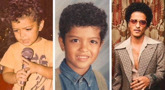 Bruno Mars enfant, énergie scénique