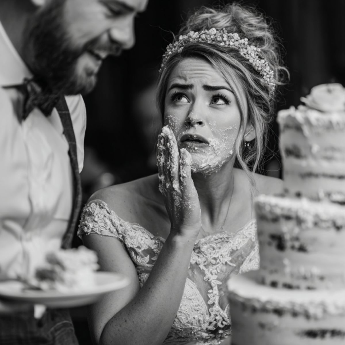 Scène de mariage tendue