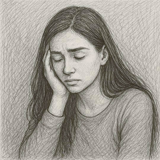 Femme seule et pensive
