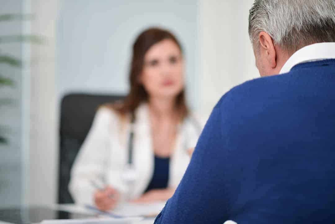 Consultation médicale pour ménopause masculine