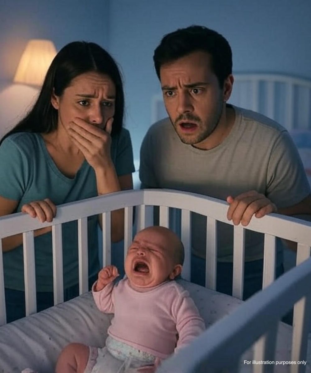 Bébé endormi dans un berceau