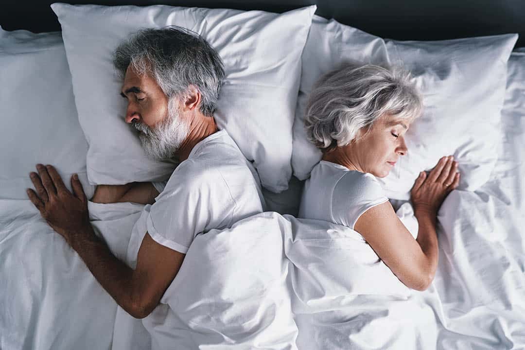 Couple mature dormant ensemble