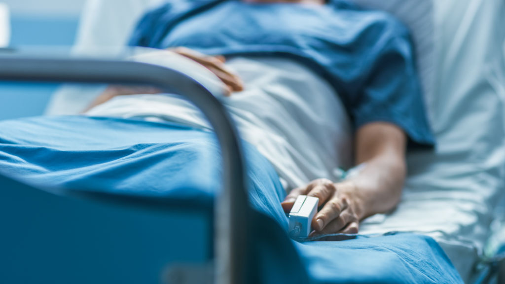 Homme hospitalisé après un accident