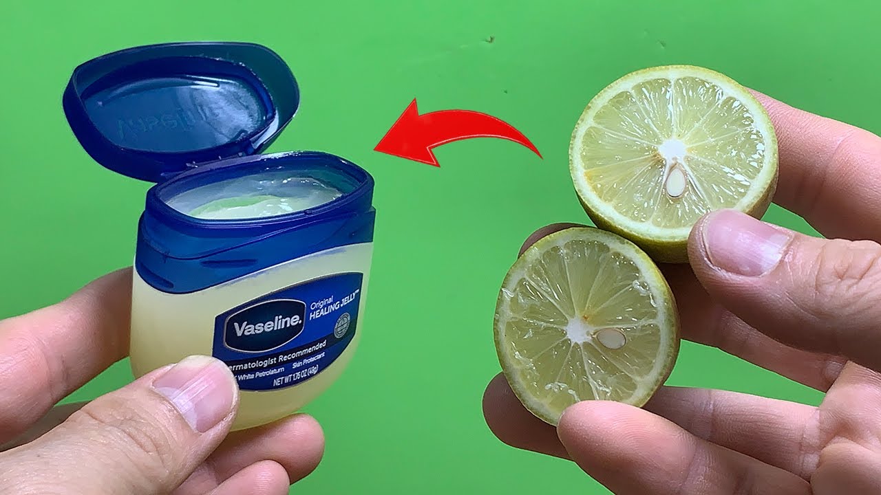 Gelée de pétrole et citron pour soin naturel