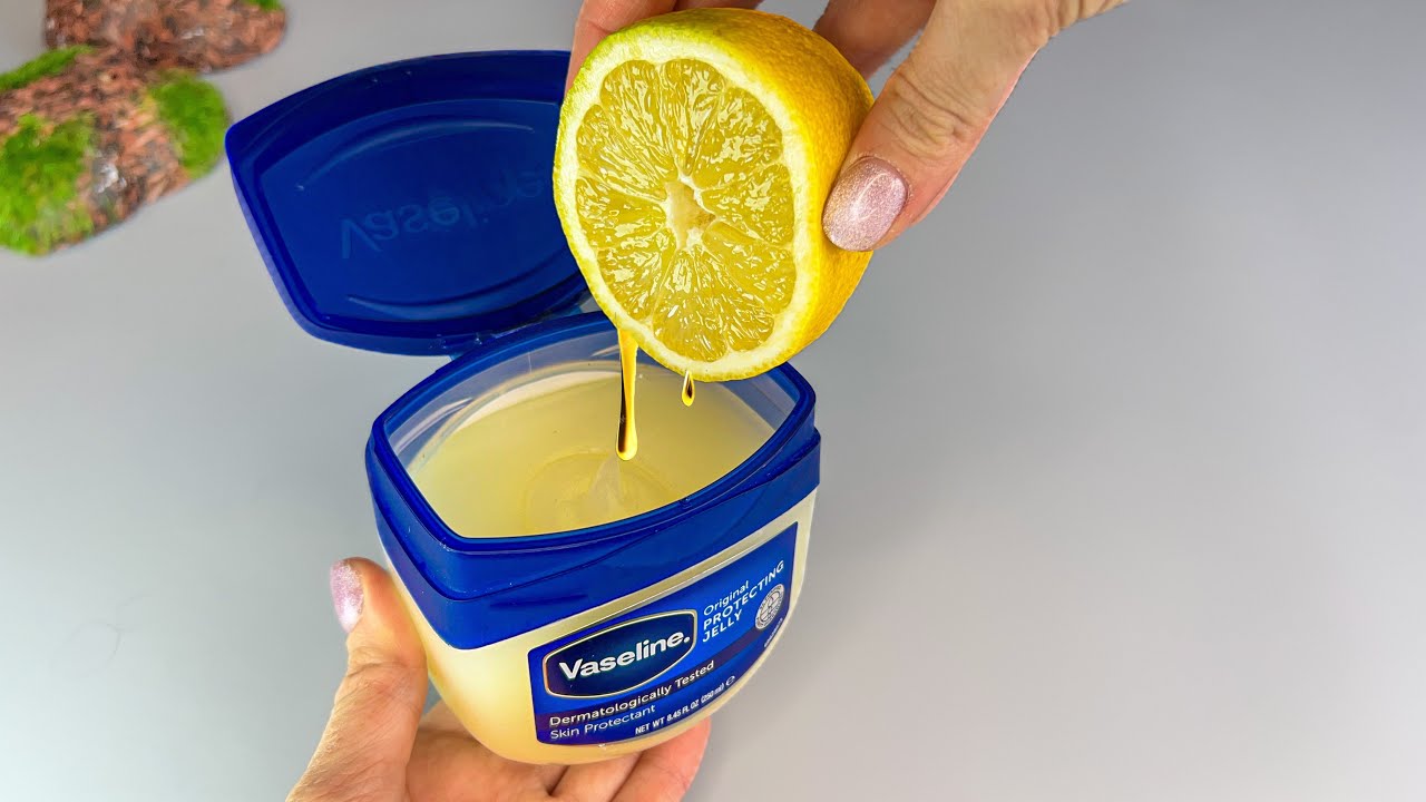 Recette maison à base de Vaseline et citron