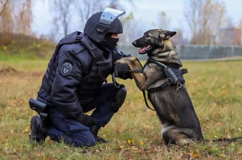 Chien veillant une tombe militaire