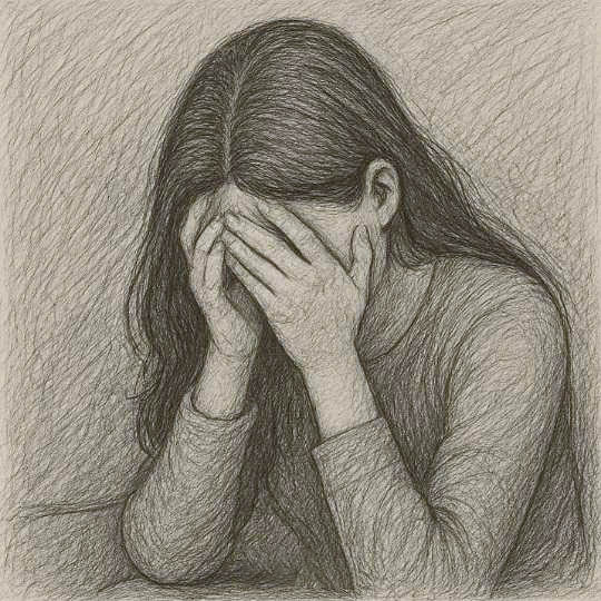 Femme exprimant de la mélancolie