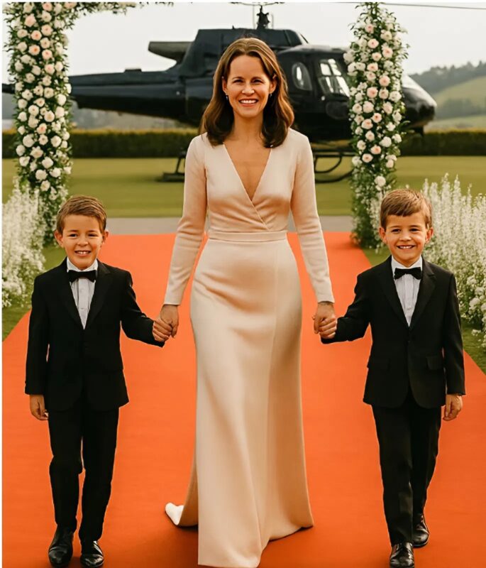 Famille recomposée souriante