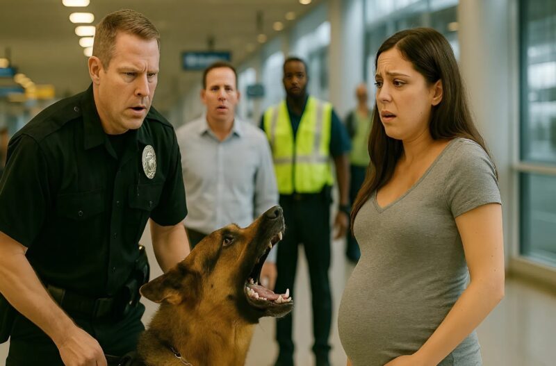 Chien policier alertant sur une situation médicale
